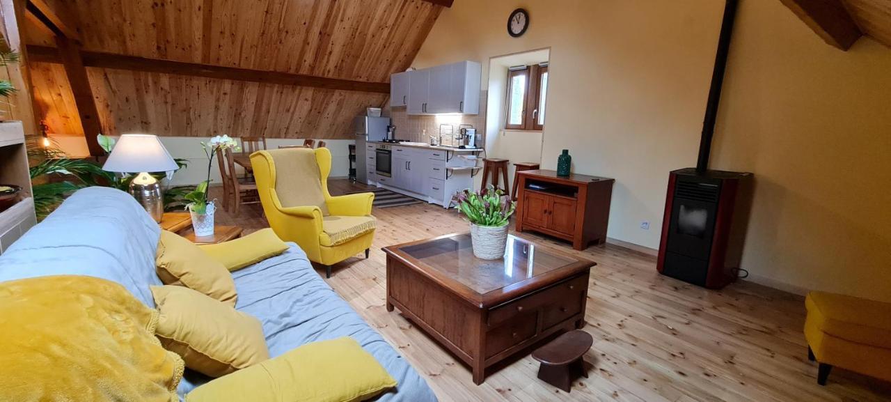 Loft Mansarde Du Train Jaune Avec Vue Sur Les Montagnes Saillagouse Eksteriør bilde